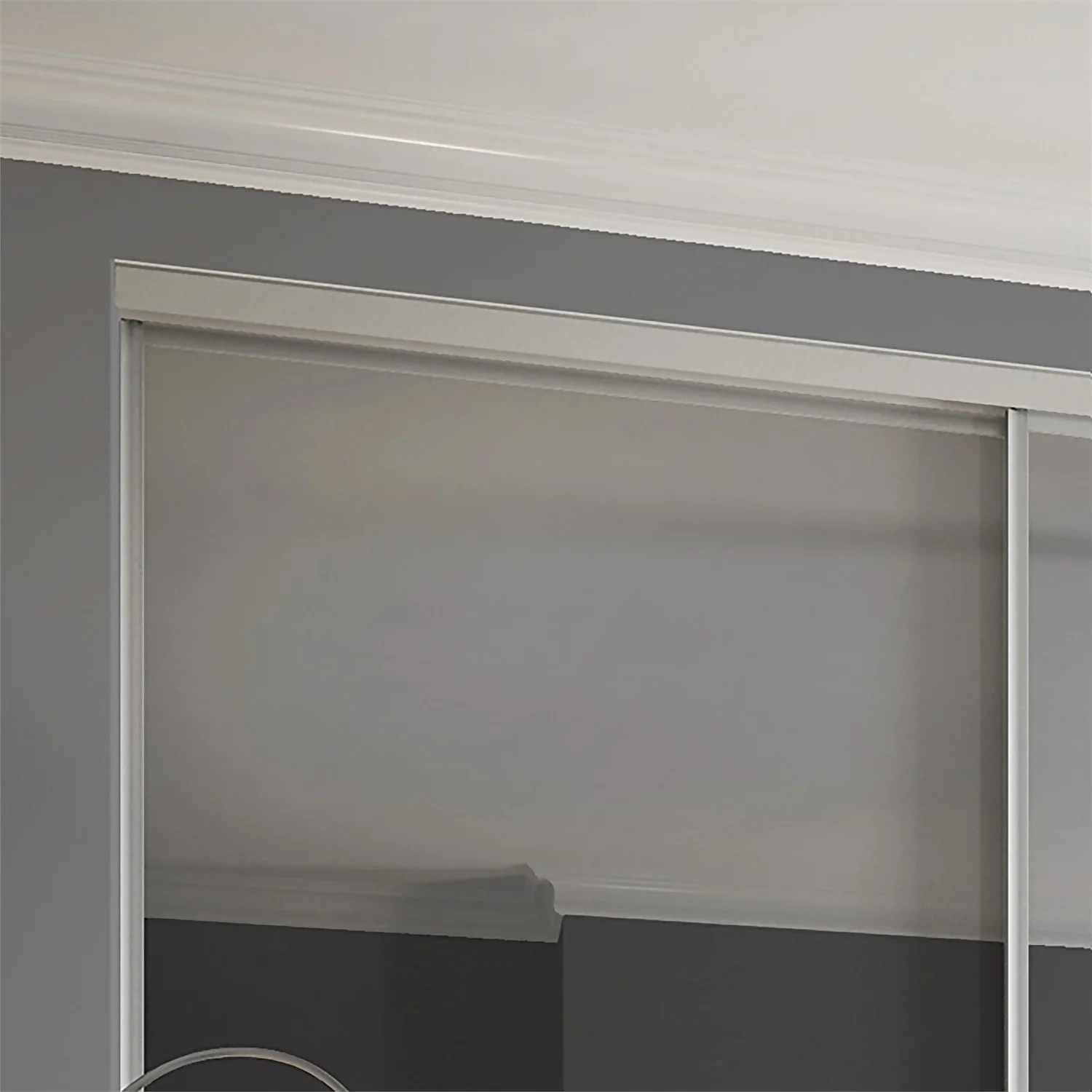 Duo Sliding Wardrobe Door Mirror With Aluminium Frame (W)914mm 5 Duo Sliding Wardrobe Door Mirror With Aluminium Frame (W)914mm - Image 3