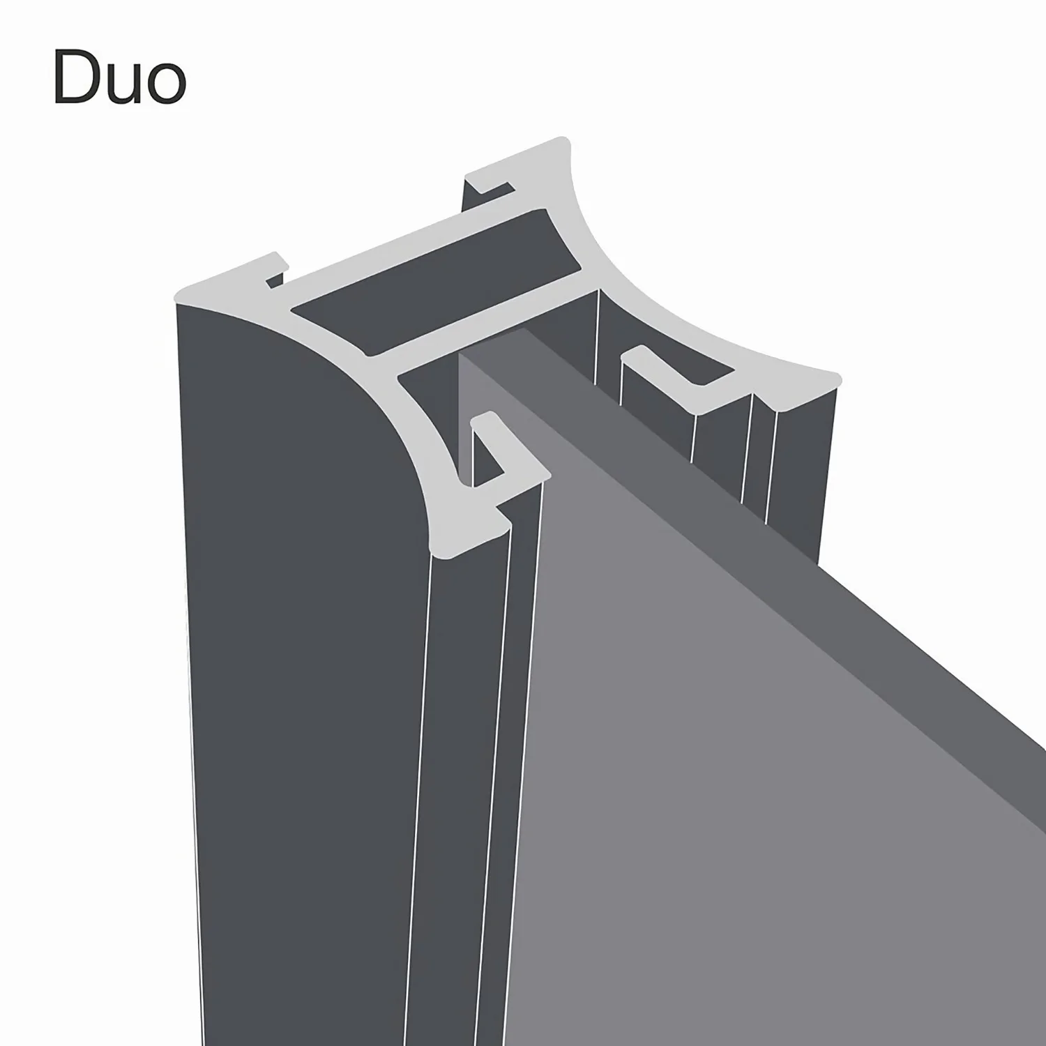 Duo Sliding Wardrobe Door Mirror With Aluminium Frame (W)914mm 6 Duo Sliding Wardrobe Door Mirror With Aluminium Frame (W)914mm - Image 4