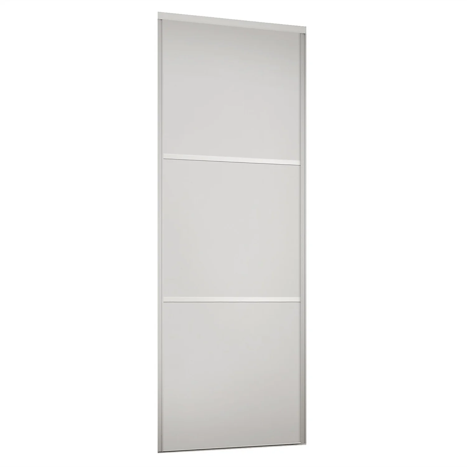 Linear Sliding Wardrobe Door 3 Panel White With White Frame (W)610mm 3 Linear Sliding Wardrobe Door 3 Panel White With White Frame (W)610mm