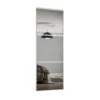 Linear Sliding Wardrobe Door 3 Panel Mirror With White Frame (W)914mm -Furniture Series Sale 12811818 1874843066129200