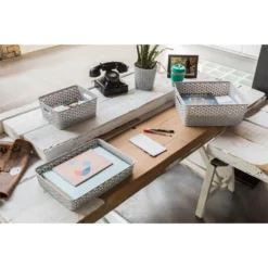 Curver My Style Small Rectangular Plastic Storage Basket - Grey - 4L -Furniture Series Sale 12814407 1484832987411541