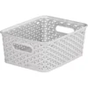 Curver My Style Small Rectangular Plastic Storage Basket - Grey - 4L -Furniture Series Sale 12814407 5694831952006679