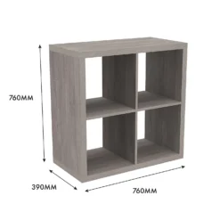 Clever Cube 2x2 Storage Unit - Grey Oak -Furniture Series Sale 12816001 6645023383832989