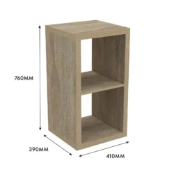 Clever Cube 2x1 Storage Unit - Oak -Furniture Series Sale 12816158 1305014368223074