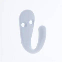 Basic Single Robe Hook - White