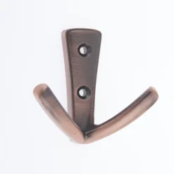 Modern Twin Hook - Antique Copper