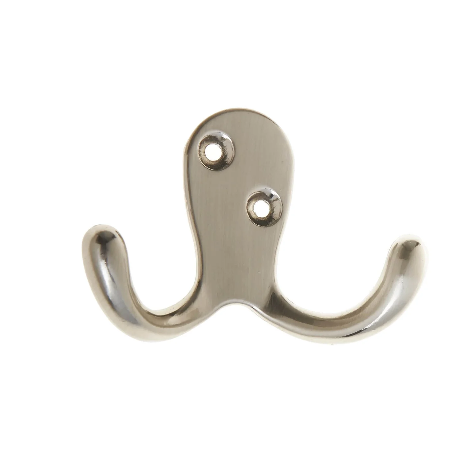 Basic Double Robe Hook - Satin Nickel 3 Basic Double Robe Hook - Satin Nickel