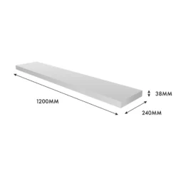 Floating Shelf - White Gloss - 1200 X 240 X 38mm -Furniture Series Sale 12817808 2084976219312907
