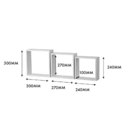3 Wall Cubes - Matt White -Furniture Series Sale 12817822 1884976219094987