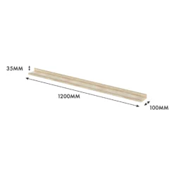 Flexi Storage Decorative Shelving Photo Shelf - Sanoma Oak - 1200x35x100mm 9 Flexi Storage Decorative Shelving Photo Shelf - Sanoma Oak - 1200x35x100mm -Furniture Series Sale 12817974 6494967466194820