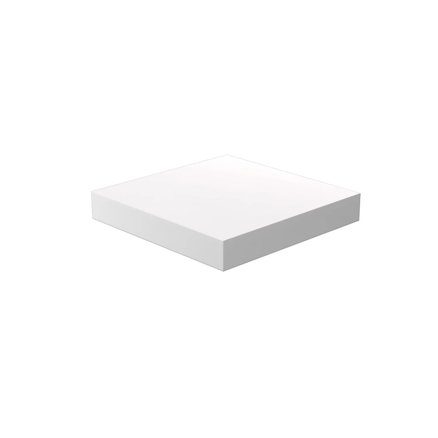 Floating Shelf - White Matt - 235 X 235 X 38mm 3 Floating Shelf - White Matt - 235 X 235 X 38mm
