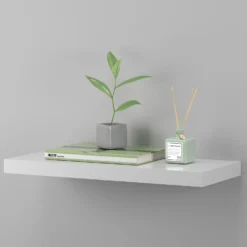 Floating Shelf - White Gloss - 600 X 240 X 38mm 10 Floating Shelf - White Gloss - 600 X 240 X 38mm -Furniture Series Sale 12822023 1594876424034480
