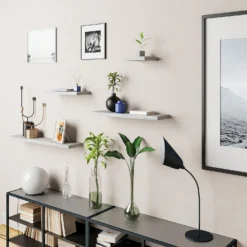 Floating Shelf - Grey Oak - 600 X 240 X 38mm -Furniture Series Sale 12822025 8304887314432523