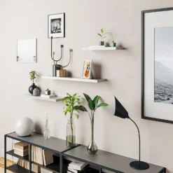 Floating Shelf - White Gloss - 900 X 240 X 38mm -Furniture Series Sale 12822047 7534887316151097