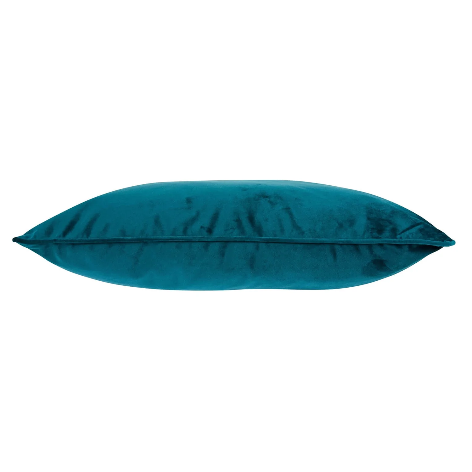 None Large Plain Velvet Cushion - Teal - 58x58cm 5 None Large Plain Velvet Cushion - Teal - 58x58cm - Image 3
