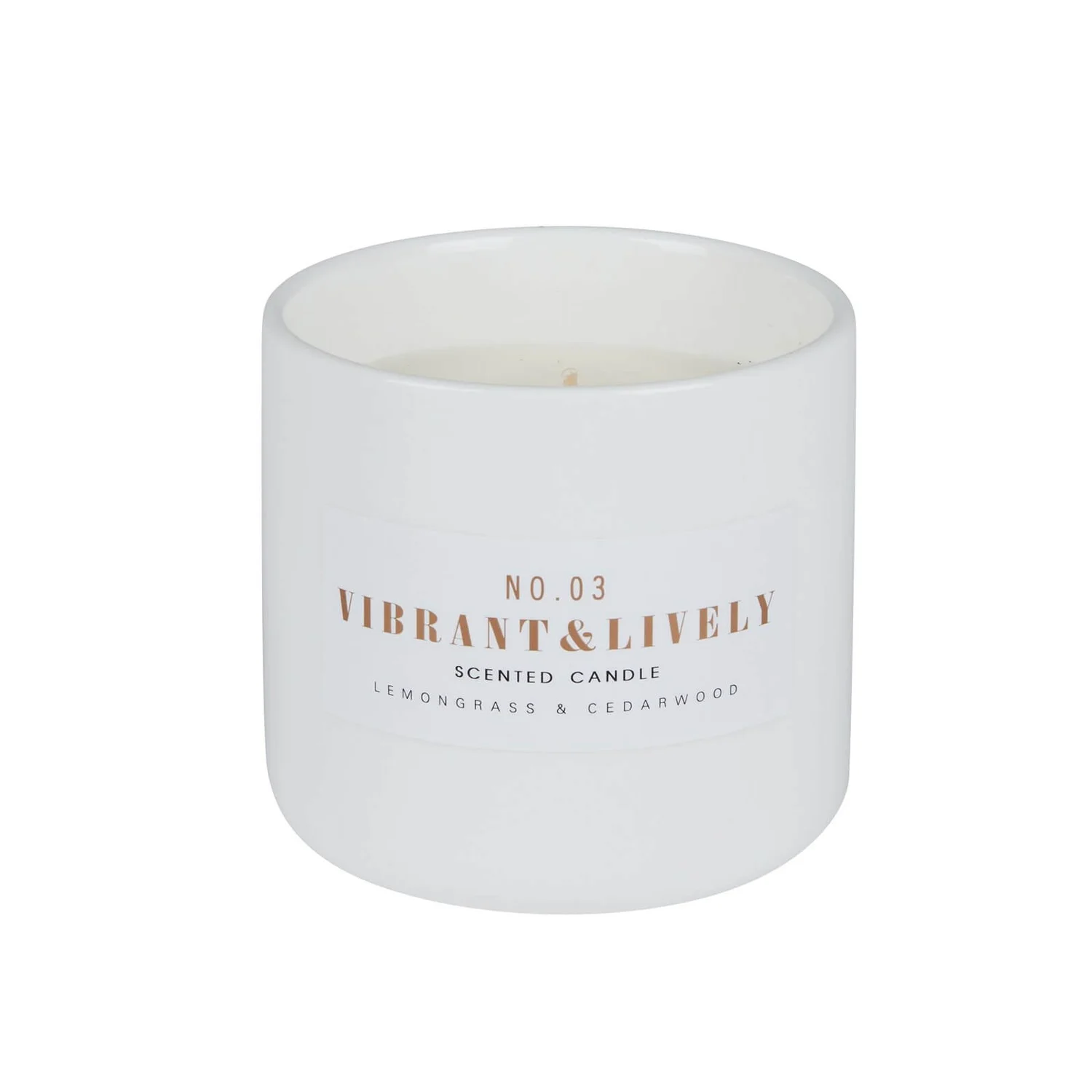 Lemongrass & Cedarwood Ceramic Candle 3 Lemongrass & Cedarwood Ceramic Candle