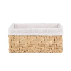 White & Natural Water Hyacinth Baskets - Set Of 3 -Furniture Series Sale 12829228 1914832982484926