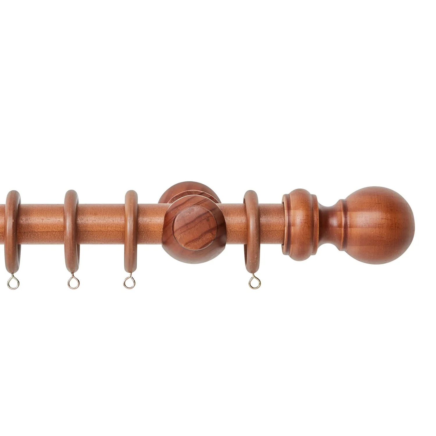 Harrison Drape 28mm Wood 1.2m Curtain Pole Kit 3 Harrison Drape 28mm Wood 1.2m Curtain Pole Kit