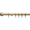 Extendable Ball Finial Curtain Pole - Antique Brass - 1.2-2.1m (25/28mm) -Furniture Series Sale 12831965 2144831957287945
