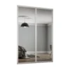 Shaker 2 Door Sliding Wardrobe Kit Mirror With White Frame (W)1145 X (H)2260mm -Furniture Series Sale 12835153 6004831948901820