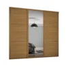 Shaker 3 Door Sliding Wardrobe Kit Oak Panel / Mirror With Oak Frame (W)2136 X (H)2260mm -Furniture Series Sale 12835300 1234831967365335