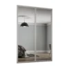 Shaker 2 Door Sliding Wardrobe Kit Mirror With Cashmere Frame (W)1449 X (H)2260mm -Furniture Series Sale 12835433 1714831961015607