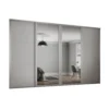 Shaker 4 Door Sliding Wardrobe Kit Cashmere Panel / Mirror (W)2290 X (H)2260mm -Furniture Series Sale 12835445 1554831960095627