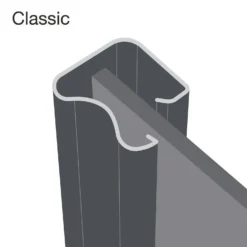 Classic 2 Door Sliding Wardrobe Kit Dove Grey Panel (W)1185 X (H)2260mm -Furniture Series Sale 12835587 1005033059562337