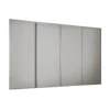 Classic 4 Door Sliding Wardrobe Kit Dove Grey Panel (W)2978 X (H)2260mm
