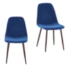 Perth Velvet Diamond Back Dining Chair - Set Of 2 - Navy -Furniture Series Sale 12835995 1104910183508489