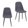 Perth Diamond Back Dining Chair - Set Of 2 - Grey -Furniture Series Sale 12835997 7824910181459258