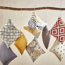 None Folded Velvet Cushion - Grey -Furniture Series Sale 12836764 1204832979150351