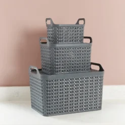 Small Urban Storage Basket With Lid - Graphite -Furniture Series Sale 12837349 4634960190076618