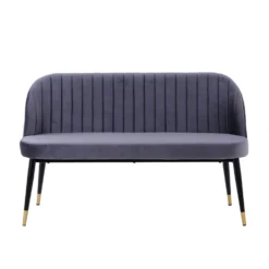 Illona Velvet Dining Bench - Grey -Furniture Series Sale 12838433 1274832984636496