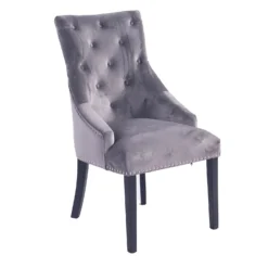 Annabelle Velvet Dining Chairs - Set Of 2 - Grey -Furniture Series Sale 12838750 1104904215103973
