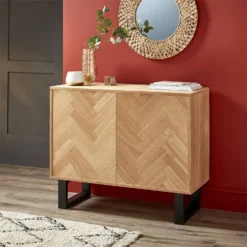 Skelby Herringbone Oak Sideboard -Furniture Series Sale 12838834 4064832959947609