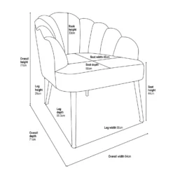 Sophia Scallop Occasional Chair - Grey 15 Sophia Scallop Occasional Chair - Grey -Furniture Series Sale 12838886 1025014368378702