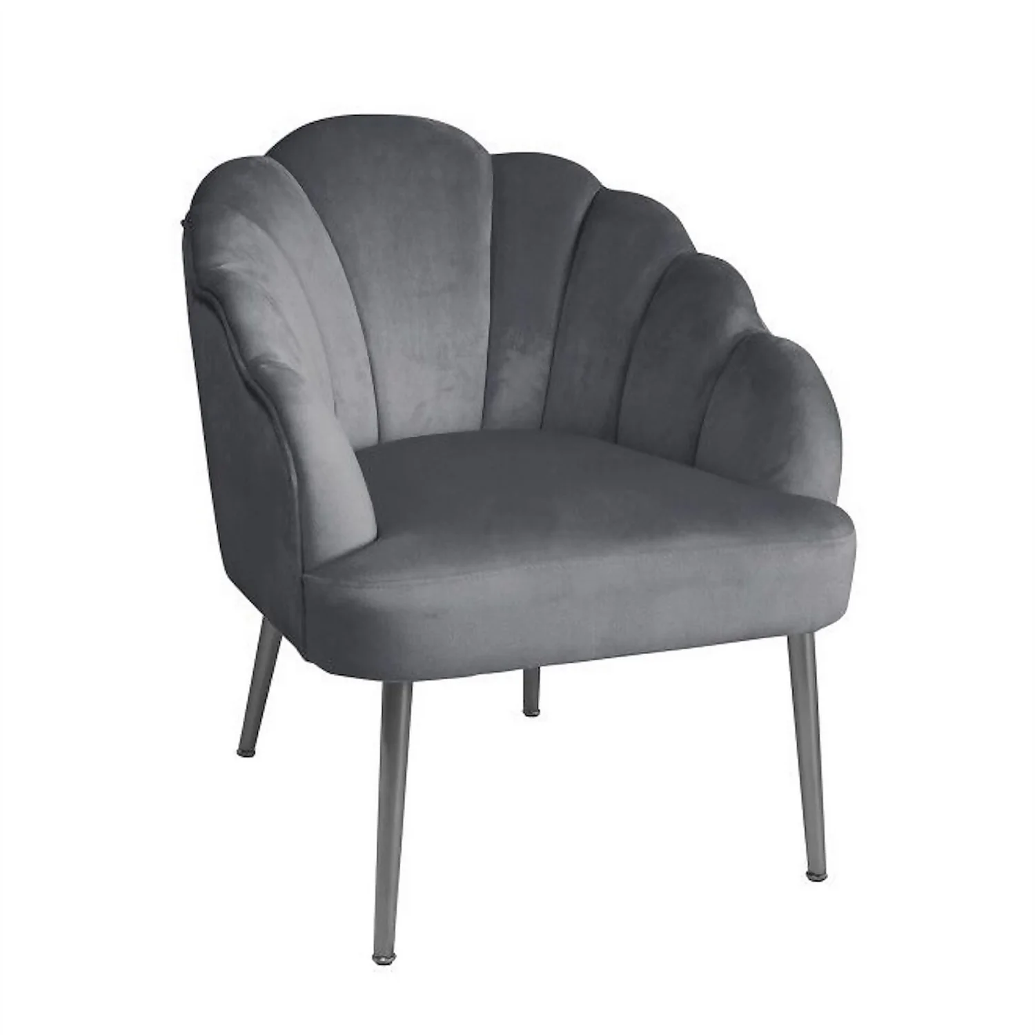 Sophia Scallop Occasional Chair - Grey 3 Sophia Scallop Occasional Chair - Grey