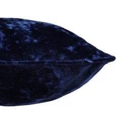 None Large Crushed Velvet Cushion - Navy - 58x58cm -Furniture Series Sale 12839195 1304833171429285