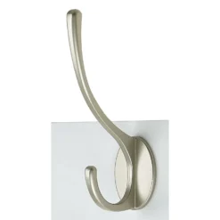 6 Victorian Satin Nickel Hooks On White Bloc Board -Furniture Series Sale 12839295 4854964414493831