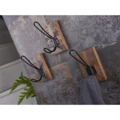 Black Wire Hook On Antique Board - 3 Pack -Furniture Series Sale 12839308 1504833203736261