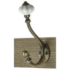 4 Ceramic Antique Brass Hook On Dark Rustic Board -Furniture Series Sale 12839315 1114964597768250