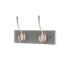 2 Victorian Satin Nickel Hooks On Slate Grey Bloc Board -Furniture Series Sale 12839542 1744845861803901