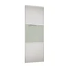 Linear Sliding Wardrobe Door 3 Panel White / Arctic White Glass With White Frame (W)914mm 2 Linear Sliding Wardrobe Door 3 Panel White / Arctic White Glass With White Frame (W)914mm -Furniture Series Sale 12841568 2054843911700806