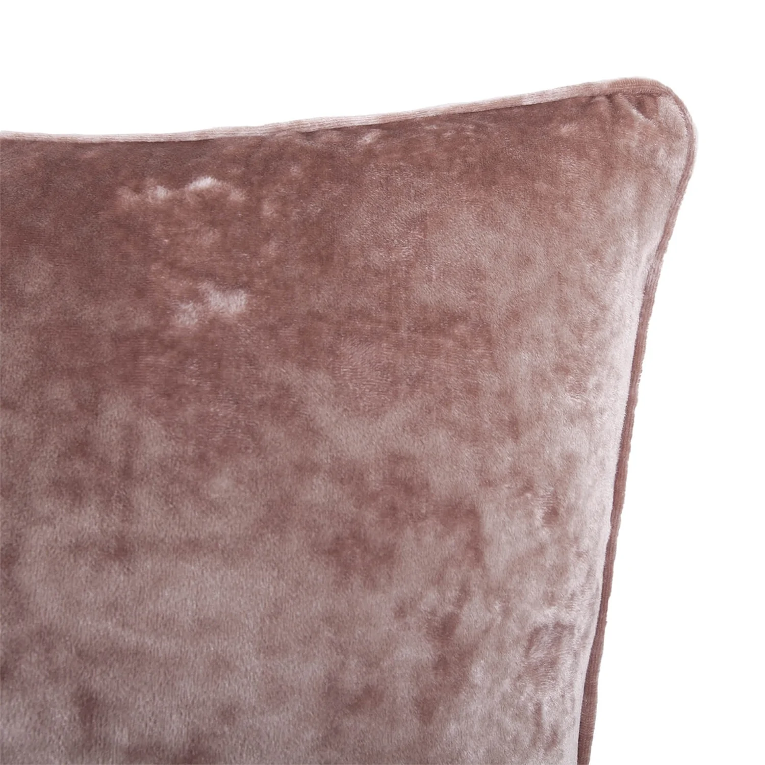 Large Crushed Velvet Cushion - Blush - 58x58cm 4 Large Crushed Velvet Cushion - Blush - 58x58cm - Image 2