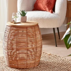 Rey Rattan Storage Side Table -Furniture Series Sale 12876027 1594927512226176