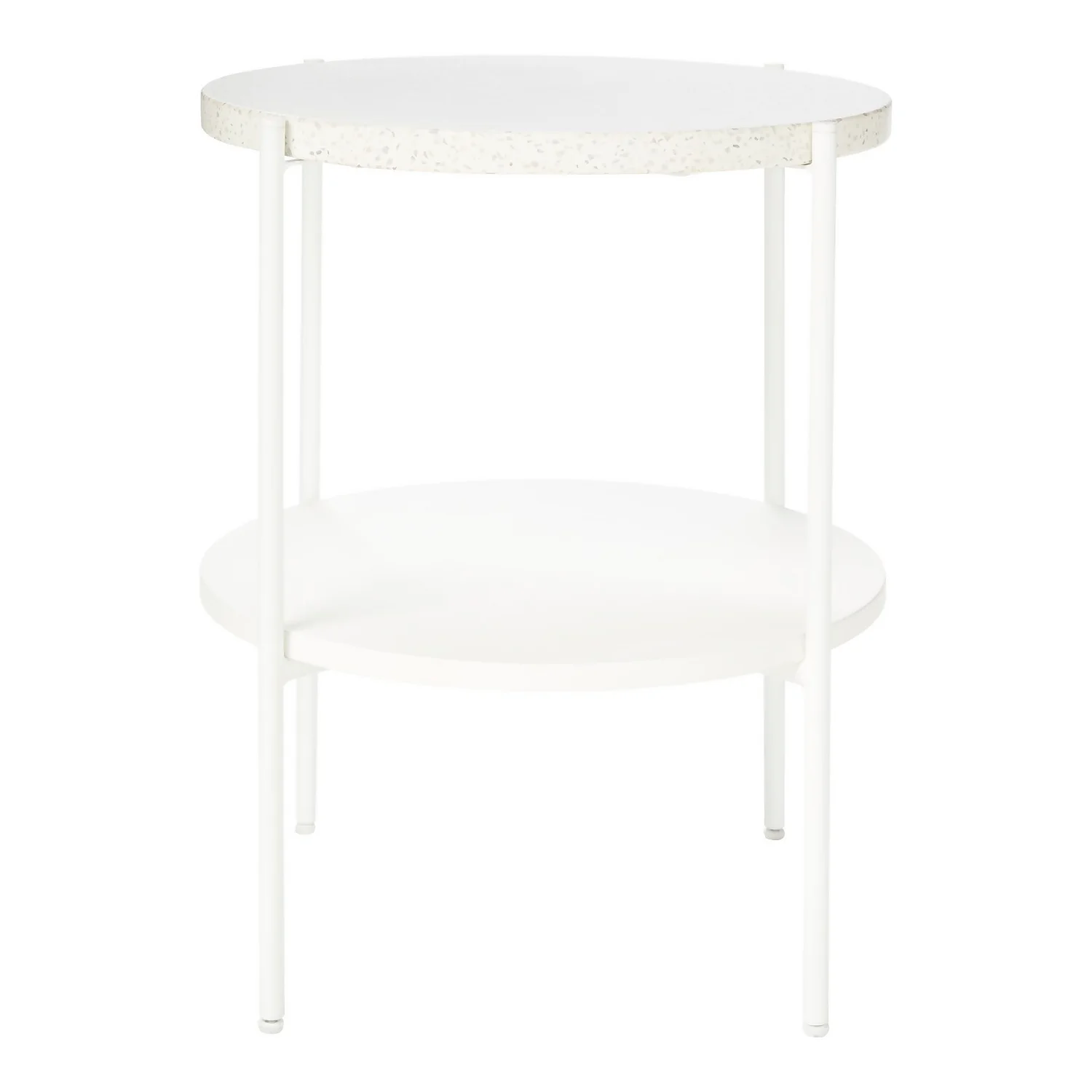 Solna Terrazo Side Table - White 5 Solna Terrazo Side Table - White - Image 3