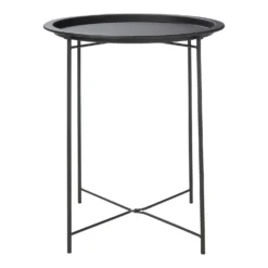 Metal Folding Side Table - Black -Furniture Series Sale 12879001 1374940538715869