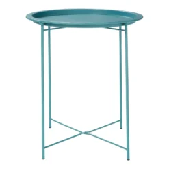 Folding Side Table Dark Teal -Furniture Series Sale 12879006 5954888469548812
