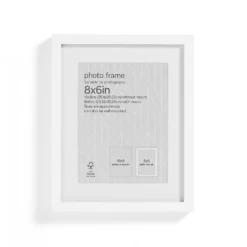 Box Photo Frame - 8x6" - White -Furniture Series Sale 12879251 1264853904632523